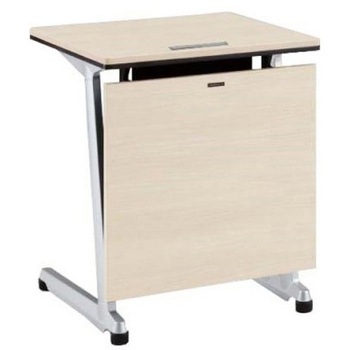 81E5TK MBX1 エレガスタ ユニット会議テーブル アジャスタータイプ 配線孔付 棚板無 シルバー脚 オカムラ(岡村製作所) 07086147