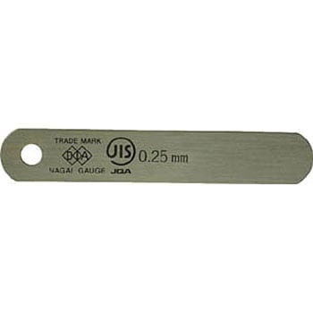 DIA JIS規格すきまゲージリーフ0．25X75A型 永井ゲージ製作所