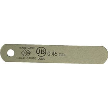 DIA JIS規格すきまゲージリーフ0．45X75A型 永井ゲージ製作所
