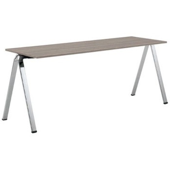 L685CA MX62 フレッシ 1800x600 ポリッシュ脚 ローラー付脚端 オカムラ(岡村製作所) 07093576