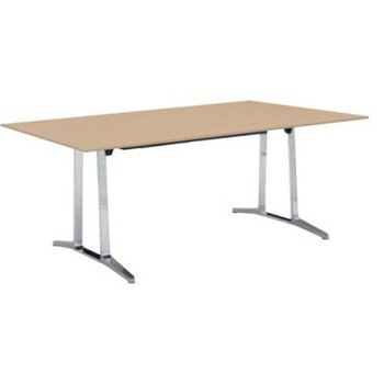 L683AB MK37 ティースキル カンファレンスタイプ 配線無 1800×900 ポリッシュ脚 オカムラ(岡村製作所) 07099998