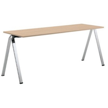 L685CA MK37 フレッシ 1800x600 ポリッシュ脚 ローラー付脚端 オカムラ(岡村製作所) 07101231