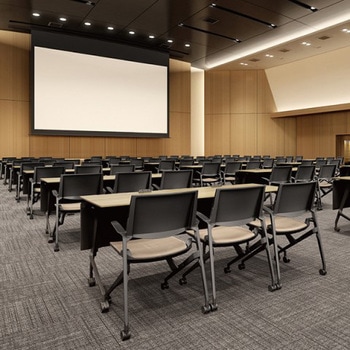 81M1RF FEA3 マルカ 4本脚 肘付 座クッション 背パッド付 ブラックフレーム ブラックシェル オカムラ(岡村製作所) 07101468