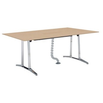 L683BB MK37 ティースキル カンファレンスタイプ 配線付 1800×900 ポリッシュ脚 オカムラ(岡村製作所) 07105248