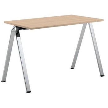 L685AA MK37 フレッシ 1200x600 ポリッシュ脚 ローラー付脚端 オカムラ(岡村製作所) 07108581