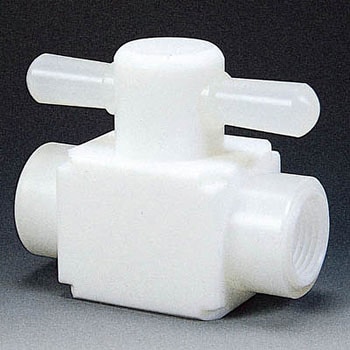 PTFE メス三方バルブ圧入型 RC1/4 フロンケミカル