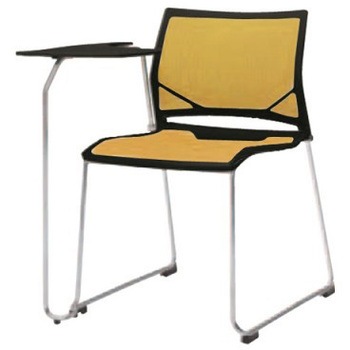 81R1TR FZF7 ツァルト クローズ脚 肘無タブレット付 メッシュ ブラックシェル メッキフレーム オカムラ(岡村製作所) 07109606