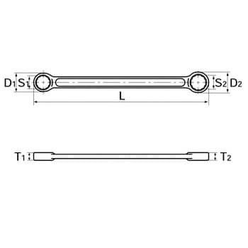 M150-12×14 ストレートロングメガネレンチ 1丁 KTC 【通販サイトMonotaRO】