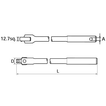 BS31-500 スピンナハンドル 1丁 KTC 【通販サイトMonotaRO】