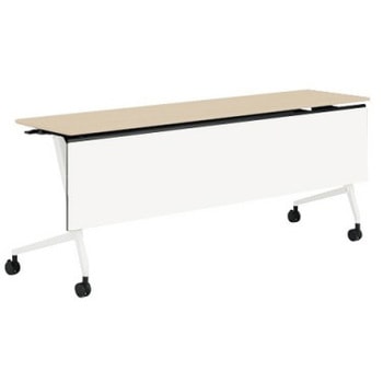 81F5AA MDB4 マルカ サイドフォールドテーブル 棚板無 樹脂幕板付 1800×450 オカムラ(岡村製作所) 07115721