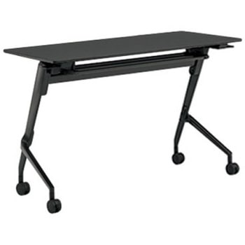 81F5BR MES8 マルカ サイドフォールドテーブル 棚板付 樹脂幕板無 1200×450 オカムラ(岡村製作所) 07116019