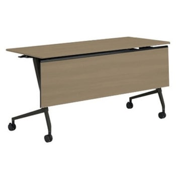 81F5ZD MDA5 マルカ サイドフォールドテーブル 棚板無 木目幕板付 1500×600 オカムラ(岡村製作所) 07117035