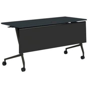 81F5ED MES8 マルカ サイドフォールドテーブル コンセントユニット付 棚板無 樹脂幕板付 1500×600 オカムラ(岡村製作所) 07117148