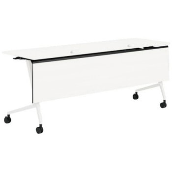 81F5EB MDA7 マルカ サイドフォールドテーブル コンセントユニット付 棚板無 樹脂幕板付 1800×600 オカムラ(岡村製作所) 07117455