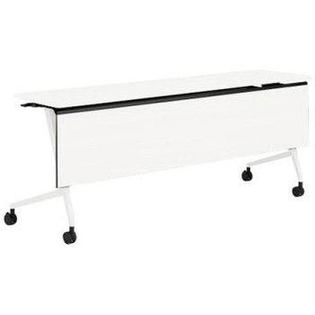 81F5AA MDA7 マルカ サイドフォールドテーブル 棚板無 樹脂幕板付 1800×450 オカムラ(岡村製作所) 07120630