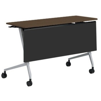 81F5AE MDA3 マルカ サイドフォールドテーブル 棚板無 樹脂幕板付 1200×450 オカムラ(岡村製作所) 07120736