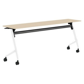 81F5AX MDB4 マルカ サイドフォールドテーブル 棚板無 樹脂幕板無 1800×450 オカムラ(岡村製作所) 07120831