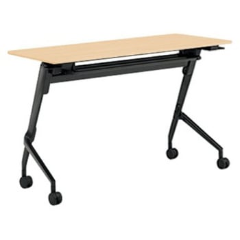 81F5BR MAS2 マルカ サイドフォールドテーブル 棚板付 樹脂幕板無 1200×450 オカムラ(岡村製作所) 07121041