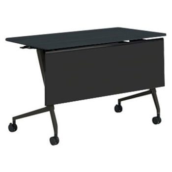 81F5AF MES8 マルカ サイドフォールドテーブル 棚板無 樹脂幕板付 1200×600 オカムラ(岡村製作所) 07122407