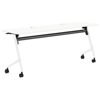 81F5EY MDA7 マルカ サイドフォールドテーブル コンセントユニット付 棚板無 樹脂幕板無 1800×600 オカムラ(岡村製作所) 07123037