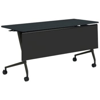 81F5AD MES8 マルカ サイドフォールドテーブル 棚板無 樹脂幕板付 1500×600 オカムラ(岡村製作所) 07123335