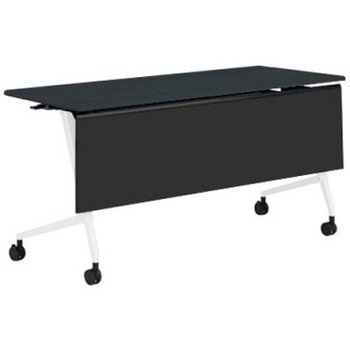 81F5AD MET8 マルカ サイドフォールドテーブル 棚板無 樹脂幕板付 1500×600 オカムラ(岡村製作所) 07123351