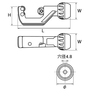 FV20 フレキ管カッタ 1個 KTC 【通販モノタロウ】