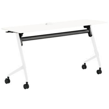 81F5EW MDA7 マルカ サイドフォールドテーブル コンセントユニット付 棚板無 樹脂幕板無 1500×450 オカムラ(岡村製作所) 07126476