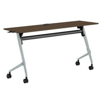 81F5EW MDA3 マルカ サイドフォールドテーブル コンセントユニット付 棚板無 樹脂幕板無 1500×450 オカムラ(岡村製作所) 07126720