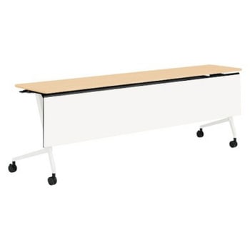 81F5AG MDA8 マルカ サイドフォールドテーブル 棚板無 樹脂幕板付 2100×450 オカムラ(岡村製作所) 07126799