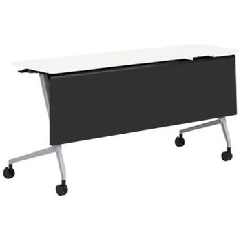 81F5AC MP11 マルカ サイドフォールドテーブル 棚板無 樹脂幕板付 1500×450 オカムラ(岡村製作所) 07126826