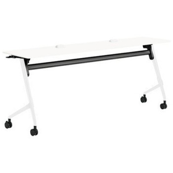 81F5EX MDA7 マルカ サイドフォールドテーブル コンセントユニット付 棚板無 樹脂幕板無 1800×450 オカムラ(岡村製作所) 07127045