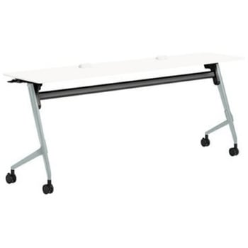 81F5EX MP11 マルカ サイドフォールドテーブル コンセントユニット付 棚板無 樹脂幕板無 1800×450 オカムラ(岡村製作所) 07127061