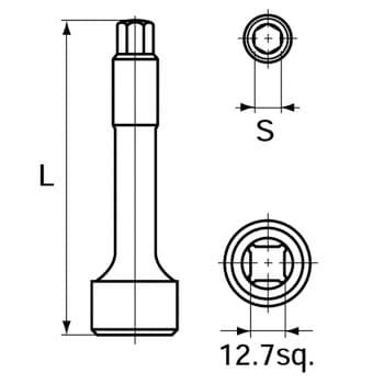 12.7sq.ヘッドボルトソケットレンチ - KTC