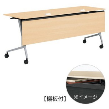 81F5WB MQ87 �}���J �T�C�h�t�H�[���h�e�[�u�� �R���Z���g���j�b�g�t �I�t �ؖږ��t 1800�~600 �I�J����(�������쏊) �L���X�^�[�L   81F5WB MQ87 07128391