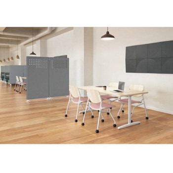 81S9HZ FXW3 ライブス ネスティングチェア 肘無  座パッド付 PWナチュラルシェル ホワイトフレーム オカムラ(岡村製作所) 07128558