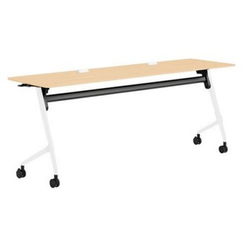 81F5EY MDA8 マルカ サイドフォールドテーブル コンセントユニット付 棚板無 樹脂幕板無 1800×600 オカムラ(岡村製作所) 07128610