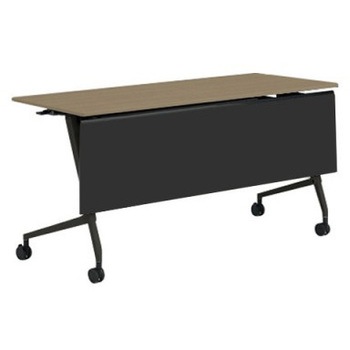 81F5AD MDA5 マルカ サイドフォールドテーブル 棚板無 樹脂幕板付 1500×600 オカムラ(岡村製作所) 07128838