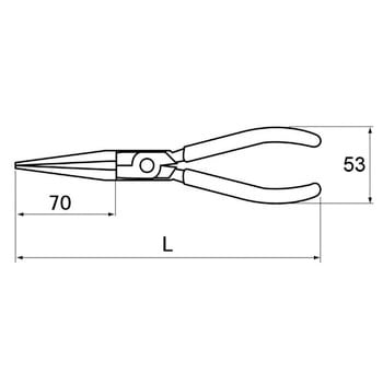 SCP-171LL 直型ロングスナップリングプライヤ穴用 KTC 適合スナップリング10～11mm SCP-171LL - 【通販モノタロウ】