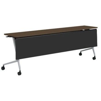 81F5AG MDA3 マルカ サイドフォールドテーブル 棚板無 樹脂幕板付 2100×450 オカムラ(岡村製作所) 07132137