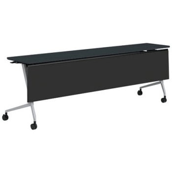 81F5AG MER8 マルカ サイドフォールドテーブル 棚板無 樹脂幕板付 2100×450 オカムラ(岡村製作所) 07132146