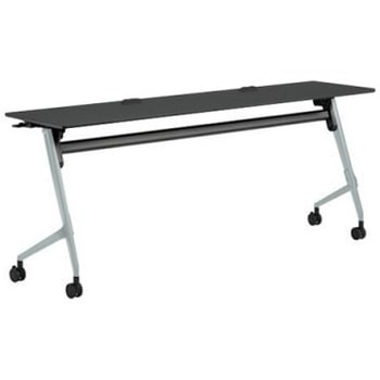 81F5EX MER8 マルカ サイドフォールドテーブル コンセントユニット付 棚板無 樹脂幕板無 1800×450 オカムラ(岡村製作所) 07132198