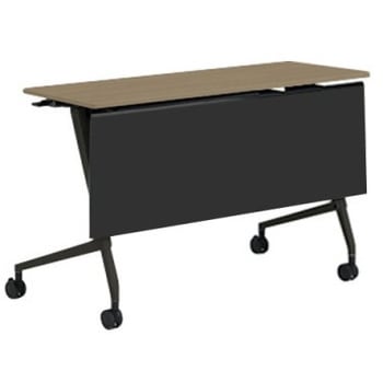 81F5AE MDA5 マルカ サイドフォールドテーブル 棚板無 樹脂幕板付 1200×450 オカムラ(岡村製作所) 07132268