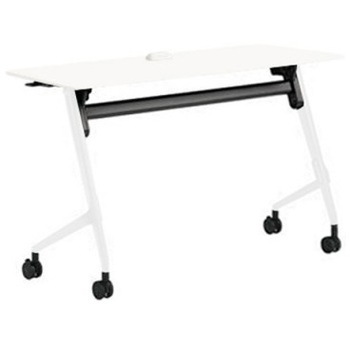 81F5ER MDA7 マルカ サイドフォールドテーブル コンセントユニット付 棚板無 樹脂幕板無 1200×450 オカムラ(岡村製作所) 07132496