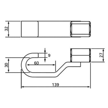 AUD3-B2 板金フック 1個 KTC 【通販サイトMonotaRO】