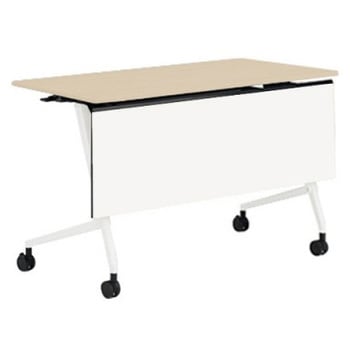 81F5AF MDB4 マルカ サイドフォールドテーブル 棚板無 樹脂幕板付 1200×600 オカムラ(岡村製作所) 07133991