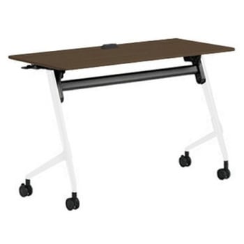 81F5ET MDB6 マルカ サイドフォールドテーブル コンセントユニット付 棚板無 樹脂幕板無 1200×600 オカムラ(岡村製作所) 07134447