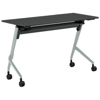 81F5BT MER8 マルカ サイドフォールドテーブル 棚板付 樹脂幕板無 1200×600 オカムラ(岡村製作所) 07134465