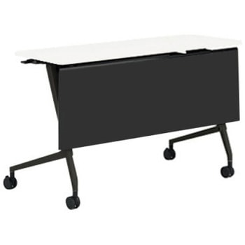 81F5AE MAS1 マルカ サイドフォールドテーブル 棚板無 樹脂幕板付 1200×450 オカムラ(岡村製作所) 07137685