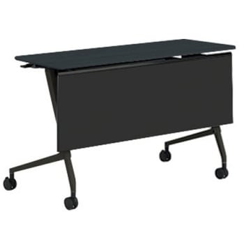 81F5AE MES8 マルカ サイドフォールドテーブル 棚板無 樹脂幕板付 1200×450 オカムラ(岡村製作所) 07137877
